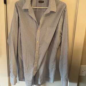 Van Heusen Men's Blue Checkered Shirt